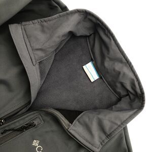 Columbia Ascender Mens Lightweight Softshell Jacket Size Med Gray Fleece Lining